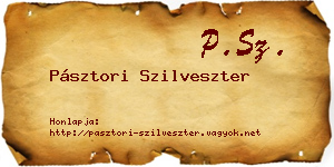 Pásztori Szilveszter névjegykártya
